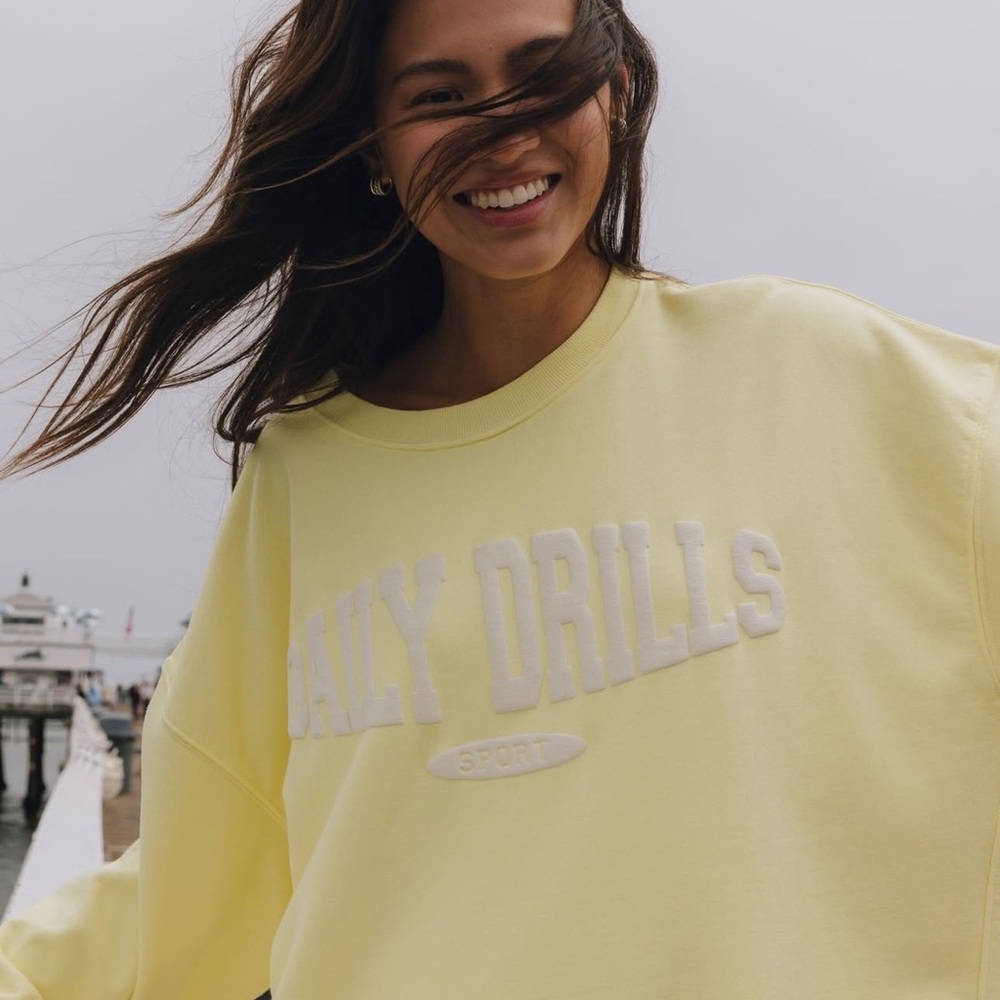 Daily Drills Lemonade Unisex Sport Crew Sweatshirt